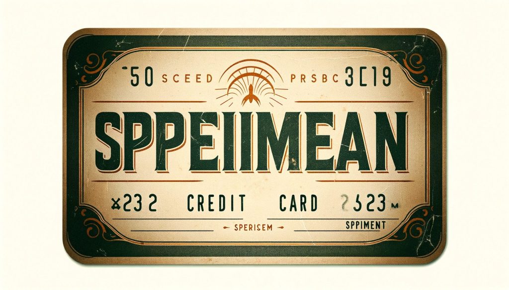 Vintage Credit Card